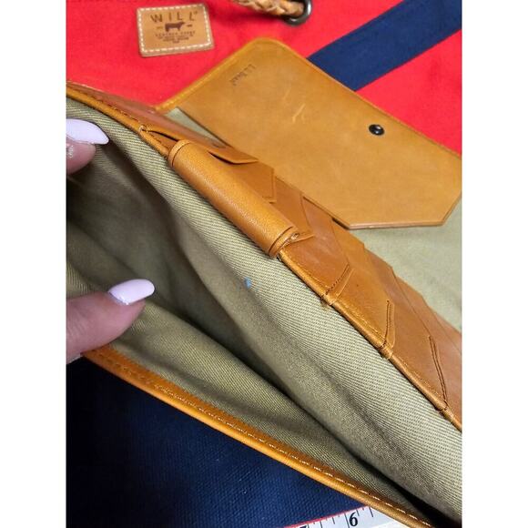 LL Bean Canvas/ leather Travel Passport ID Organizer for man or woman - Picture 4 of 13